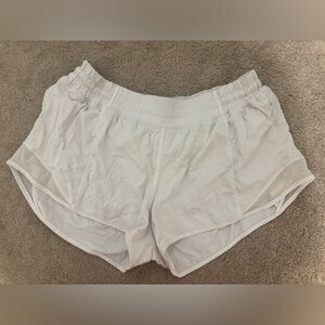 White Lululemon shorts